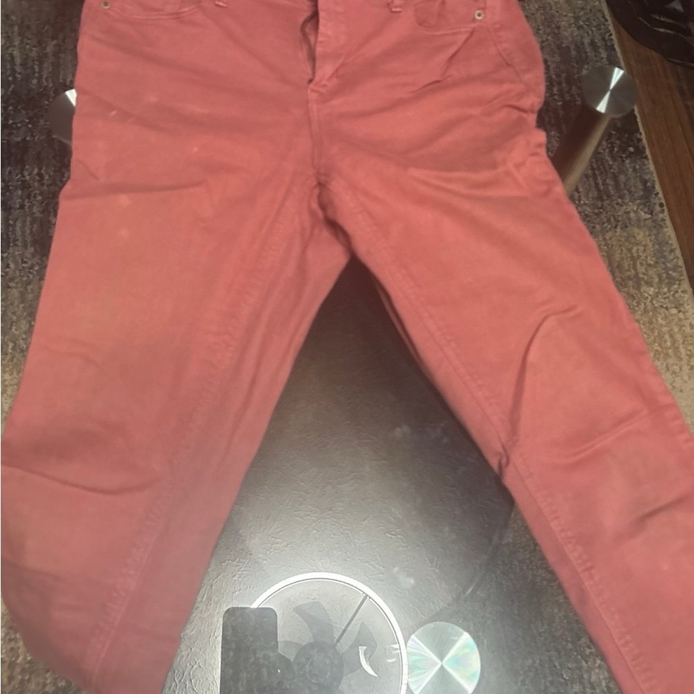 Old Navy Women's Cropped Red Jeans